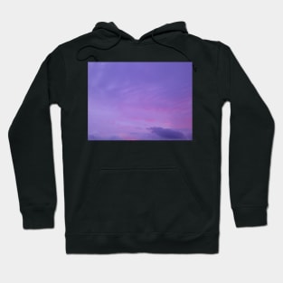 Pink blue cloudscape with cirrus sky. Hoodie